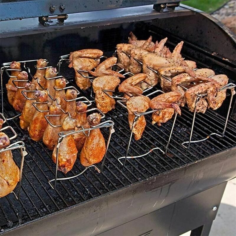 Chicken Leg Wing Grill Rack Drumsticks BBQ Stand
