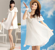 Pleat Mini Dress
