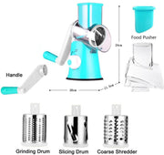 Tabletop Drum Cheese Grater Vegetable Slicer Chopper Cutter