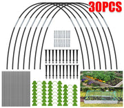 Garden Greenhouse Tunnel Plant Hoops Seedling Arch Shed Supports Rod Set