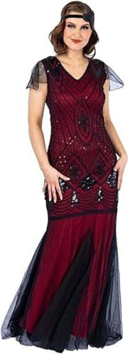 Maxi Dress Ball Evening Flapper Dresses Womens Clothing Size 16