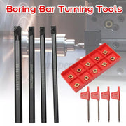 6/7/8/10mm SCLCR06 Turning Tool Lathe Boring Bar & CCMT060204 Set