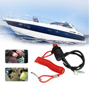 Boat Engine Emergency Stop Switch Motor Lanyard Kill Urgent Stop Button