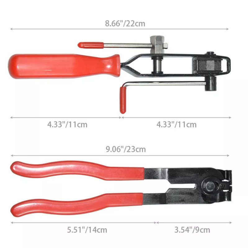 10Pcs CV Joint Boot Clamps Pliers Kit, Car Band Tool Kit, Includes 2pcs - Foto 5