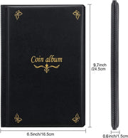 Coin Collection Holders Stamp Storage Money Penny Pockets Album