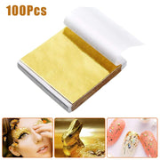 Gold Foil Paper Leaf for Arts Crafts 100 Sheets