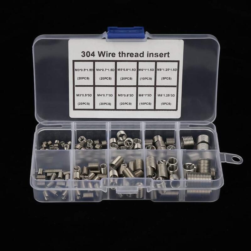 Thread Dev Kit 150pcs Wire Thread Inserts Thread Repair Sleeve Kit – Paktec.nz