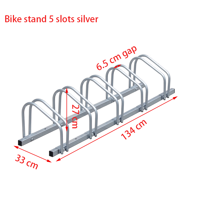 5 Slot Bike Rack 5-Slots Floor Mounted Bike Stand Bike Rack – Paktec.nz