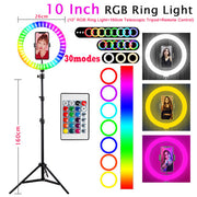 RGB LED Selfie Ring Light Set 2019107*