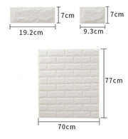 Brick Wallpaper Wall STICKERS 77*70cm 3D