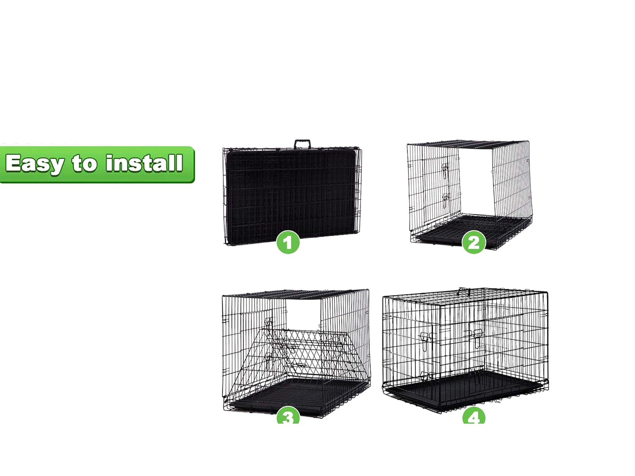 42 inch double sales door dog crate