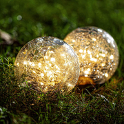 Solar Lights Outdoor Crack Glass Ball Lights