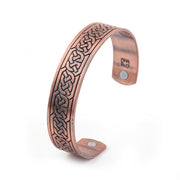 Copper Viking Cuff Bracelet Celtic Knot Magnetic Healthcare