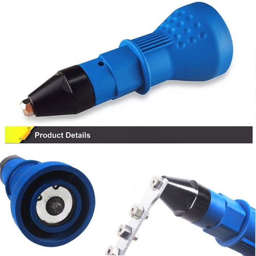 Rivet Nut Tool Aumento Remachadora para Taladro 19×8×4 Rivet Drill  Attachment Riveter Conversion Connector Adaptor Carpenter Tool