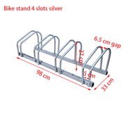 4-Slots Floor Mounted Bike Stand Bike Rack