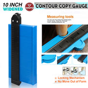 10" Contour Gauge Duplicator with Lock Carpentry Tool Precise Measure