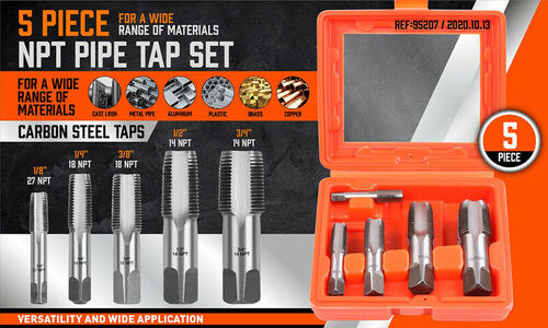 HCS Taper NPT Pipe Thread Tap Set – Paktec.nz
