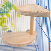 Wooden Platform Birds Parrots Stand Perch Chinchilla Hamster