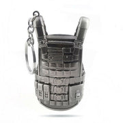 PUBG Level 3 Armored Vest Model Metal Keychain