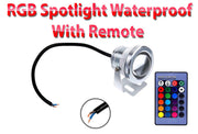 10W 12V RGB LED Marine Boat Yacht Underwater Spot Light, IP68 Waterproof Lamp - Paktec.nz