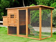 Wooden Chicken Coop with Nesting Box