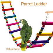 Wooden Bird Toy Parrot Cage Climbing Ladder Toys