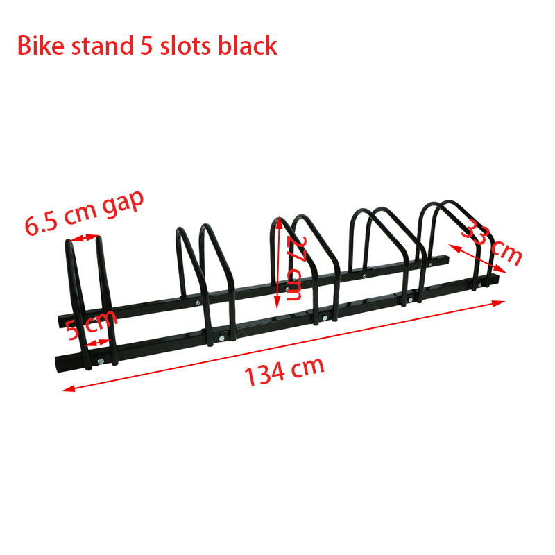 5 Slot Bike Rack 5-Slots Floor Mounted Bike Stand Bike Rack – Paktec.nz