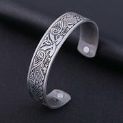 Viking Cuff Bracelet Irish Birds Magnetic Healthcare