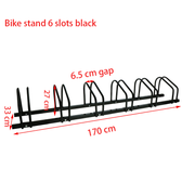 6-Slots Floor Mounted Bike Stand Bike Rack