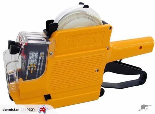 Prezzatrice 7 Cifre Manuale Etichettatrice Con 1 Rotolo Di Etichette E 2 Tamponi Di Inchiostro - Foto 6