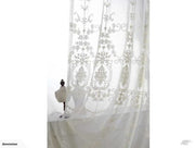 A PAIR 1.8M*2.1M Romantic Victoria White Curtain