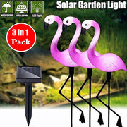 Solar Garden Light Outdoor Flamingos Garden Ornaments Lights
