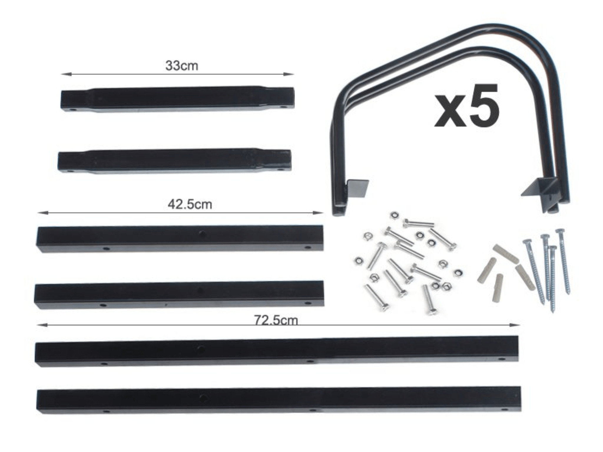 5 Slot Bike Rack 5-Slots Floor Mounted Bike Stand Bike Rack – Paktec.nz