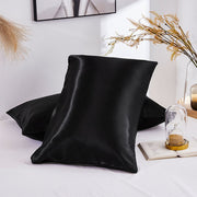 Satin Pillowcase Black 2PC