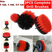 3pcs Power Drill Brush Scrub Pads Attachment Set