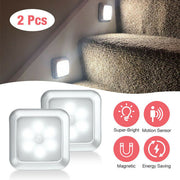 2pcs Night Light Motion Sensor Closet Lamp