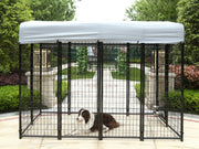 Pet Dog Kennel Metal Enclosure 2.4M x 1.2M