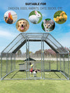 Flat Roof Chicken Coop Meta galvanized steel 3x6M