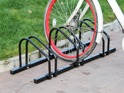 Bike Stand 3 Slots Black Cycle Rack Storage Rack Floor Mount - Paktec.nz