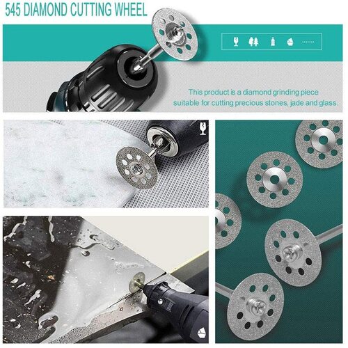 10 Diamond Cutting Wheels For Dremel Rotary Tool die grinder metal Cut Off  Disc