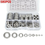 580pcs Flat Washers Stainless Steel