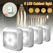 4pcs Night Light Motion Sensor Closet Lamp