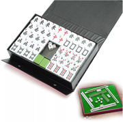 Mahjong Game 144 White / Green Backed Tiles
