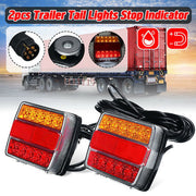 Trailer Tail Lights 7 Pin Magnetic 16 LED
