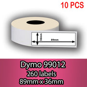 99012 Dymo Compatible Printing White Label 36x89mm