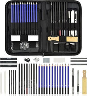 Drawing Sketch Set Pencil Eraser Charcoal Art Craft Sketching Kit