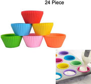 Silicone Cupcake Liners Reusable Nonstick Muffin Baking Molds