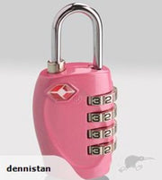 TSA Lock Pink